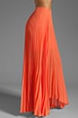 view 2 of 6 Shannon Pleated Maxi Skirt in Papaya