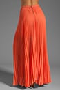 view 3 of 6 Shannon Pleated Maxi Skirt in Papaya