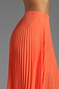 view 5 of 6 Shannon Pleated Maxi Skirt in Papaya