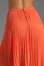 view 6 of 6 Shannon Pleated Maxi Skirt in Papaya