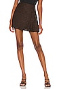 view 1 of 4 MINIFALDA SEMIRA in Black & Neon Orange