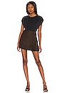 view 4 of 4 MINIFALDA SEMIRA in Black & Neon Orange