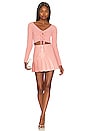 view 4 of 4 Carter Faux Leather Mini Skirt in Rose