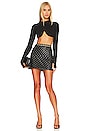 view 4 of 5 Riley Faux Leather Mini Skirt in Black