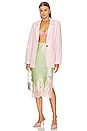 view 5 of 5 Tonia Lace Trim Mid Skirt in Pistachio & Petal