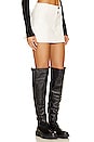 view 2 of 4 Laika Faux Leather Mini Skirt in Off White