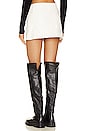 view 3 of 4 Laika Faux Leather Mini Skirt in Off White