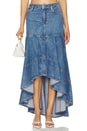 view 1 of 4 Donella High Low Skirt in Brooklyn Blue