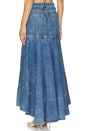 view 3 of 4 Donella High Low Skirt in Brooklyn Blue