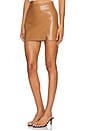 view 3 of 6 Siobhan Vegan Wrap Mini Skirt in Camel