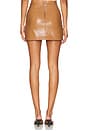 view 4 of 6 Siobhan Vegan Wrap Mini Skirt in Camel