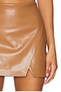 view 6 of 6 Siobhan Vegan Wrap Mini Skirt in Camel