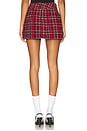 view 4 of 6 ЮБКА МИНИ MERA in Schoolgirl Plaid Bright Ruby