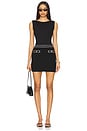 view 5 of 6 Kipp Knit Mini Skirt With Pockets in Black & Soft White