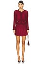 view 5 of 6 Carter Stitch Mini Skirt in Oxblood