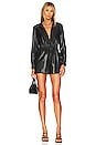 view 1 of 3 Levi Faux Leather Romper in Black