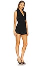 view 2 of 4 Carlena Tuxedo Romper in Black