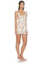view 2 of 3 Gemma Ruffle Romper in Garden Gossip Off White