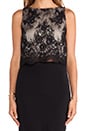view 4 of 4 Lace Crop Top in Black