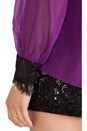 view 5 of 5 BLUSA ENCAJE HOMBRO SOFIA in Electric Plum