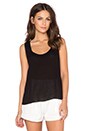 view 1 of 3 Darin Babydoll Tank in Black