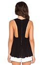 view 3 of 3 Darin Babydoll Tank in Black