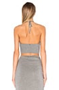 view 3 of 4 Jaymee Halter Crop Top in Medium Grey