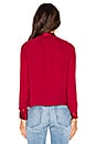 view 3 of 5 Irma Neck Tie Blouse in Bordeaux