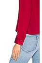 view 5 of 5 Irma Neck Tie Blouse in Bordeaux