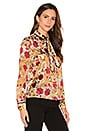 view 2 of 5 Cora Contrast Blouse in Medieval Floral