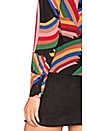 view 5 of 5 Aisha Tie Neck Blouse in Mod Stripe Multi
