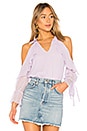 view 1 of 4 Blayne Bow Cuff Top in Lilac