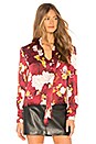 view 2 of 5 Crogan Blouse in Water Lotus Bordeaux