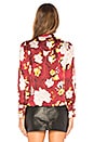 view 4 of 5 Crogan Blouse in Water Lotus Bordeaux