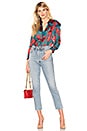 view 4 of 4 ZIGGY 블라우스 in Daisy Teal & Cherry