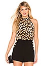view 1 of 4 Maris Halter Top in Spotted Leopard Multi