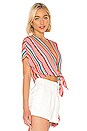 view 2 of 4 Lydia Tie Front Top in Sport Stripe Multi