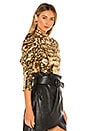 view 2 of 5 Brenna Sequin Puff Sleeve Top in Gold