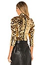 view 3 of 5 Brenna Sequin Puff Sleeve Top in Gold
