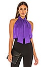 view 1 of 4 Leia Tie Neck Hatler Top in Violet