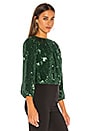 view 2 of 5 Avila Sequin Crop Top in Basil