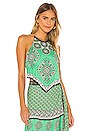 view 1 of 4 Frenchie Handkerchief Halter Top in Boho Romance & Jade Multi
