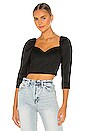 view 1 of 4 Solange Crop Top in Black