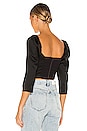 view 3 of 4 Solange Crop Top in Black
