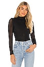 view 1 of 5 Clarinda Turtleneck Long Sleeve Bodysuit in Black