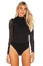 view 2 of 5 Clarinda Turtleneck Long Sleeve Bodysuit in Black