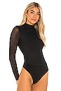 view 3 of 5 Clarinda Turtleneck Long Sleeve Bodysuit in Black