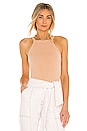 view 1 of 4 Cabot Straight Neck Tank Top in Almond