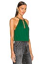 view 2 of 4 Cohen Keyhole Blouson Blouse in Deep Emerald