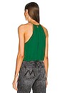 view 3 of 4 Cohen Keyhole Blouson Blouse in Deep Emerald
